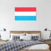 Vlag van Luxemburg Canvas Afdruk (Insitu (Slaapkamer))