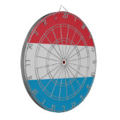 Vlag van Luxemburg Dartbord (Voorkant Links)