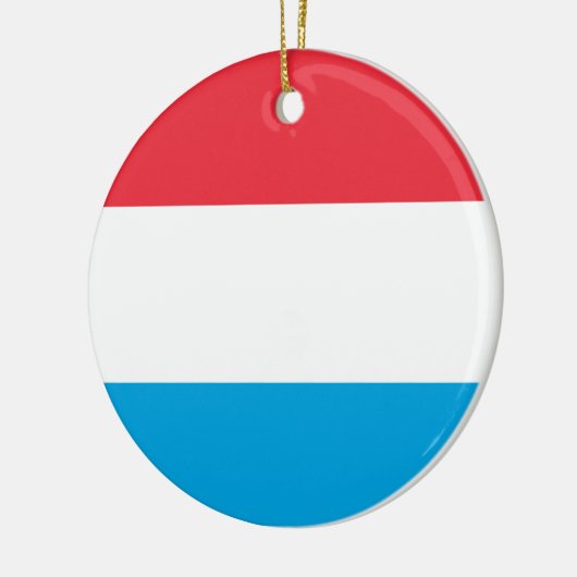 Vlag van Luxemburg Keramisch Ornament (Links)