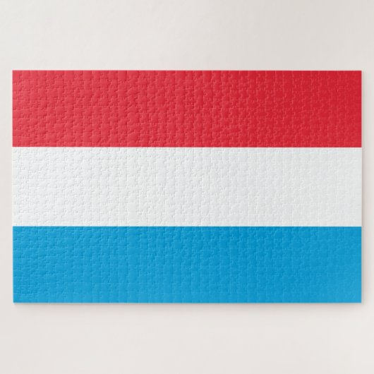 Vlag van Luxemburg Legpuzzel (Horizontaal)