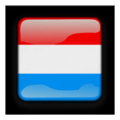 Vlag van Luxemburg Perfect Poster (Voorkant)