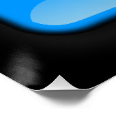 Vlag van Luxemburg Perfect Poster (Hoek)