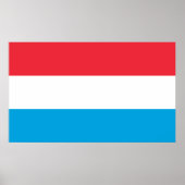 Vlag van Luxemburg Poster (Voorkant)