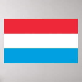 Vlag van Luxemburg Poster