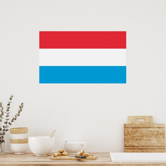 Vlag van Luxemburg Poster (Keuken)