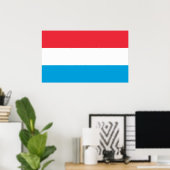 Vlag van Luxemburg Poster (Thuiskantoor)