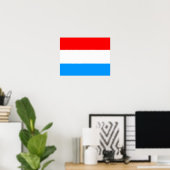 Vlag van Luxemburg Poster (Thuiskantoor)