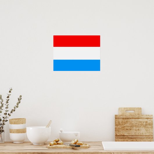 Vlag van Luxemburg Poster (Keuken)