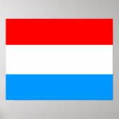 Vlag van Luxemburg Poster (Voorkant)
