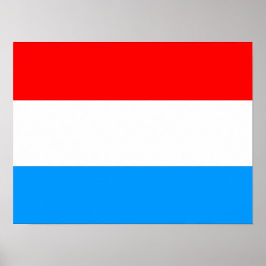 Vlag van Luxemburg Poster (Voorkant)