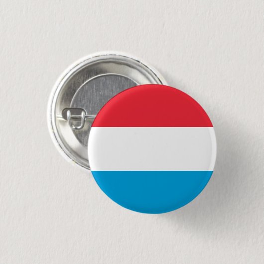 Vlag van Luxemburg Ronde Button 3,2 Cm (Voorkant /achterkant)