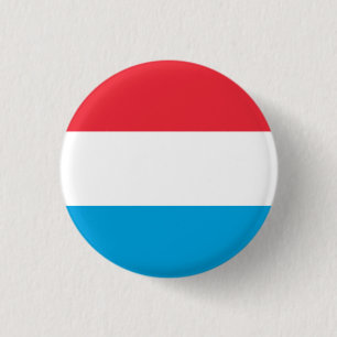 Vlag van Luxemburg Ronde Button 3,2 Cm
