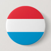 Vlag van Luxemburg Ronde Button 7,6 Cm (Voorkant)