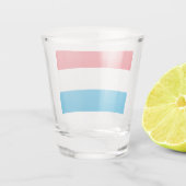 Vlag van Luxemburg Shot Glas (Achterkant)
