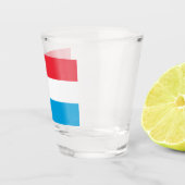 Vlag van Luxemburg Shot Glas (Rechts)