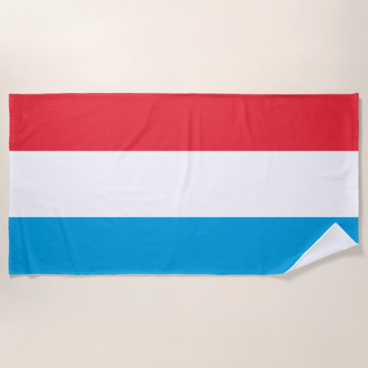 Vlag van Luxemburg Strandlaken (Voorkant)