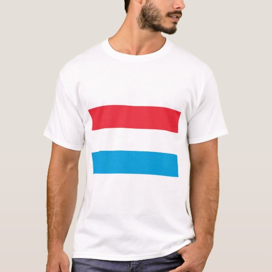 Vlag van Luxemburg T-shirt (Voorkant)
