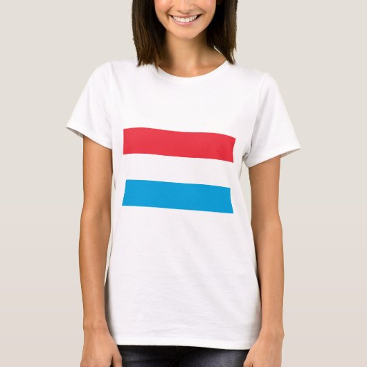 Vlag van Luxemburg T-shirt (Voorkant)