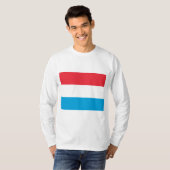 Vlag van Luxemburg T-shirt (Voorkant volledig)