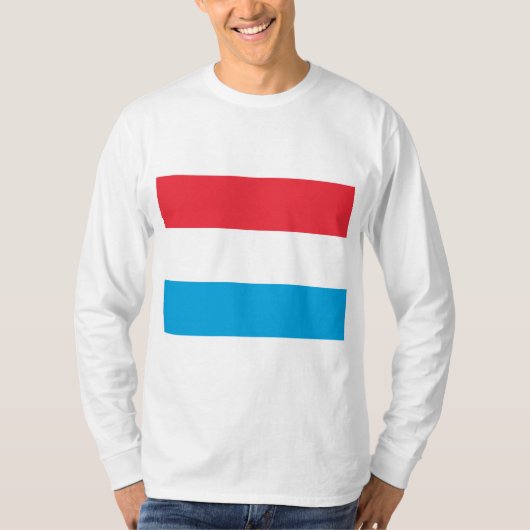 Vlag van Luxemburg T-shirt (Voorkant)