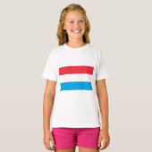 Vlag van Luxemburg T-shirt (Voorkant volledig)