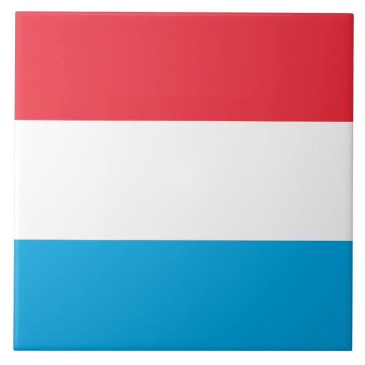 Vlag van Luxemburg Tegeltje (Voorkant)