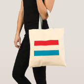 Vlag van Luxemburg Tote Bag (Voorkant (product))