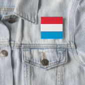 Vlag van Luxemburg Vierkante Button 5,1 Cm (In situ)