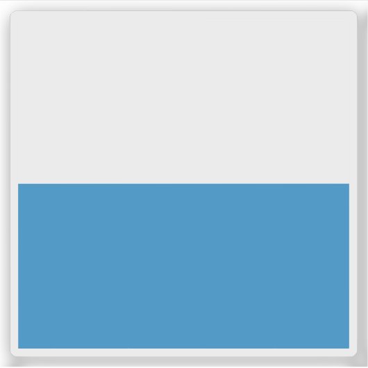 Vlag van Luzern, Zwitserland Sticker (Voorkant)