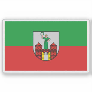 Vlag van Maagdenburg, Duitsland Sticker