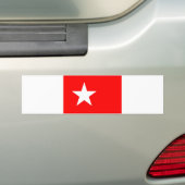 vlag van Maastricht nederland ster Bumpersticker (Op auto)