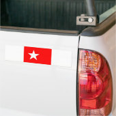 vlag van Maastricht nederland ster Bumpersticker (Op Truck)