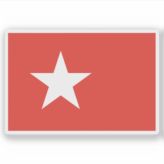 Vlag van Maastricht, Nederland Sticker (Voorkant)