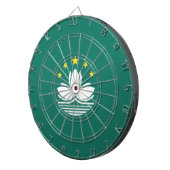 Vlag van Macau (Chinese regio) Dartbord (Voorkant Rechts)