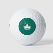 Vlag van Macau (Chinese regio) Golfballen (Voorkant)