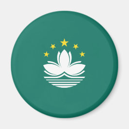 Vlag van Macau (Chinese regio) Magneet
