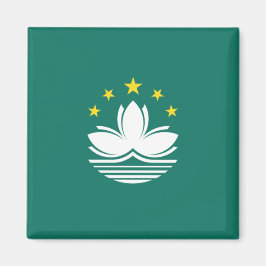Vlag van Macau (Chinese regio) Magneet