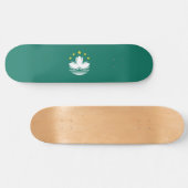 Vlag van Macau (Chinese regio) Persoonlijk Skateboard (Horizontaal)