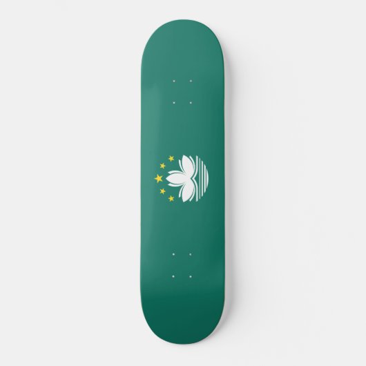 Vlag van Macau (Chinese regio) Persoonlijk Skateboard (Voorkant)