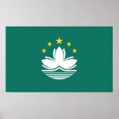 Vlag van Macau (Chinese regio) Poster (Voorkant)