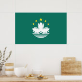 Vlag van Macau (Chinese regio) Poster (Keuken)