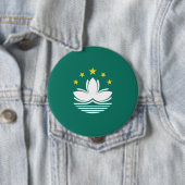 Vlag van Macau (Chinese regio) Ronde Button 4,0 Cm (In situ)