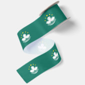 Vlag van Macau (Chinese Regio) Satijnen Lint (Achterkant)