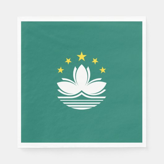 Vlag van Macau (Chinese regio) Servet (Voorkant)
