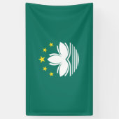 Vlag van Macau (Chinese regio) Spandoek (Verticaal)
