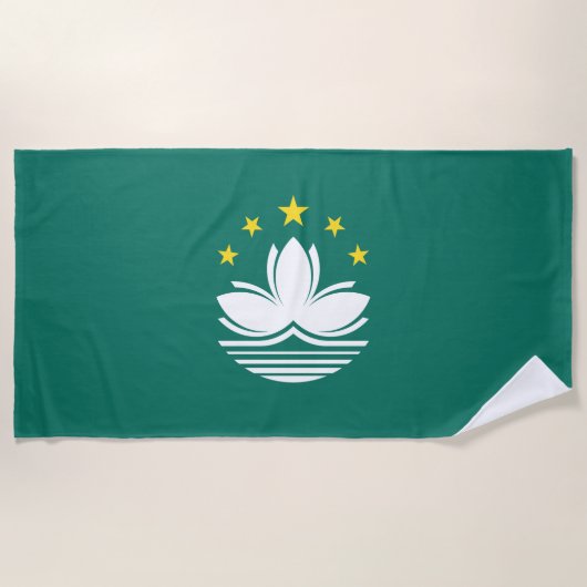 Vlag van Macau (Chinese regio) Strandlaken (Voorkant)