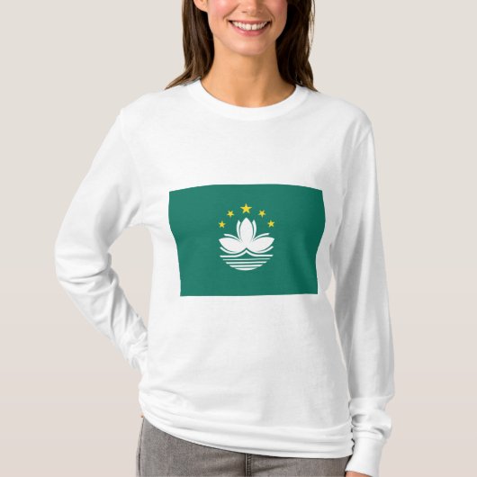 Vlag van Macau (Chinese regio) T-shirt (Voorkant)