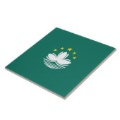Vlag van Macau (Chinese regio) Tegeltje (Zijkant)