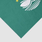 Vlag van Macau (Chinese regio) Tissuepapier (Detail)