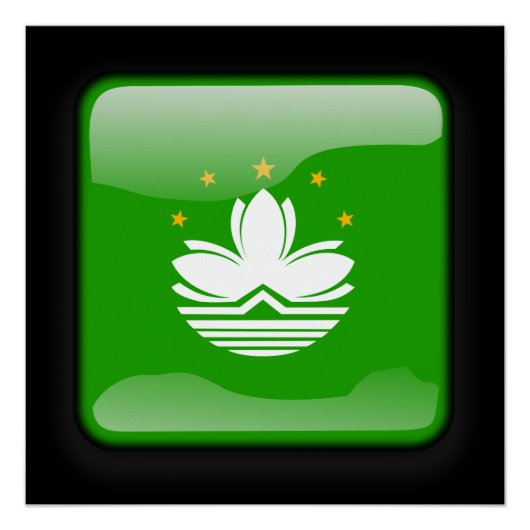 Vlag van Macau Perfect Poster (Voorkant)